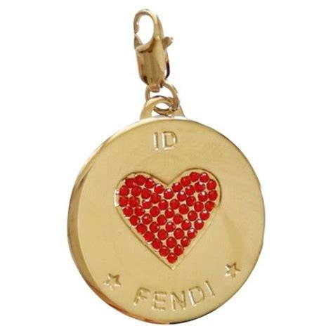 fendi ciondolo cuore|fendi jewellery.